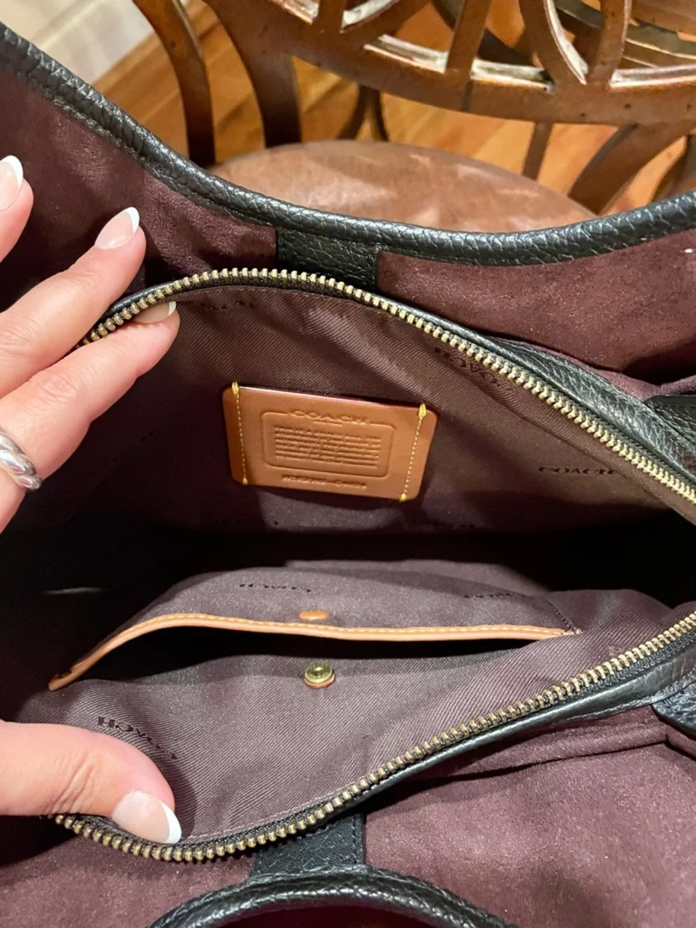 Coach Lori Shoulder Bag - Black - Picture 6 of 7